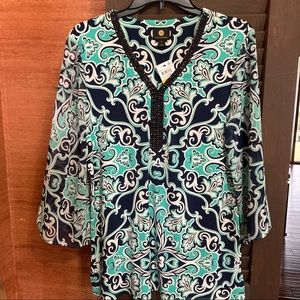 JM Collection Paisley Perfect Women Top